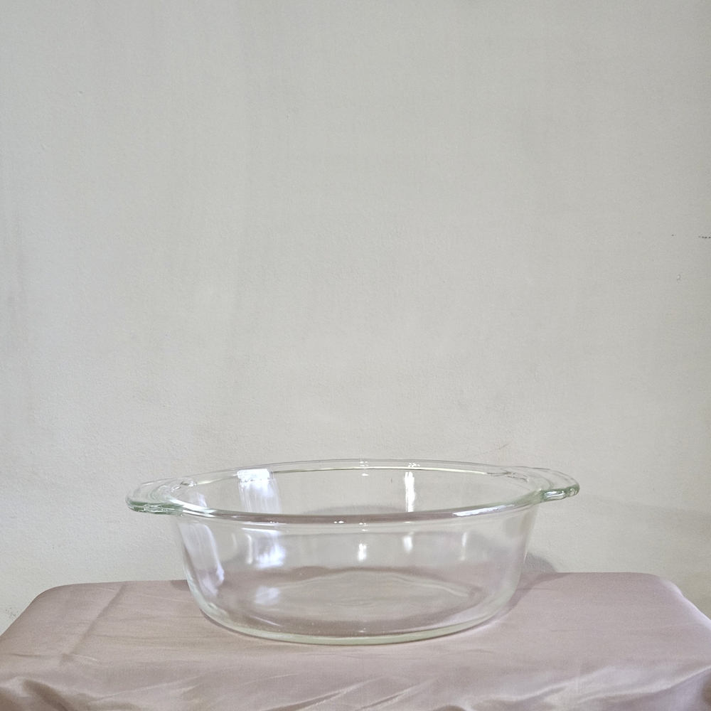 Fire King Clear Glass Casserole Baking Dish